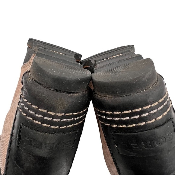 Sorel PDX 1964 Brown Black Wedge Ankle Boots Size 9 Women's - Picture 8 of 13